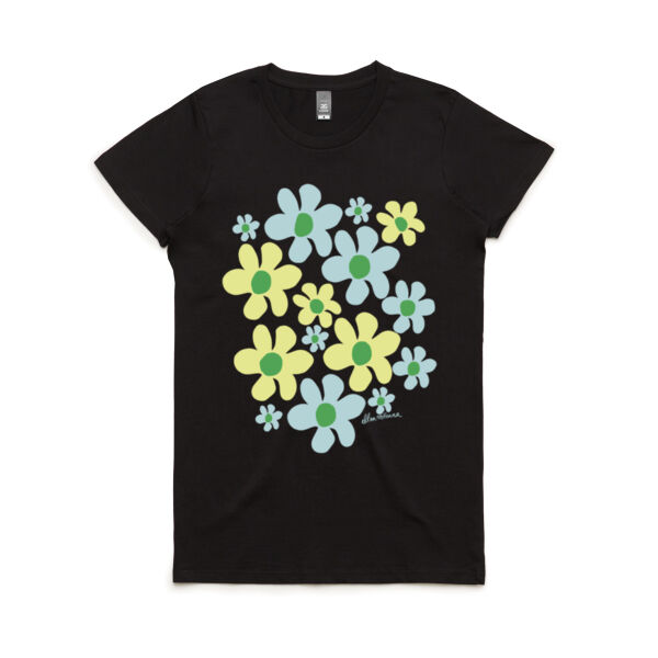 'Bubble Flower ' T-shirt - MAPLE FIT  Thumbnail